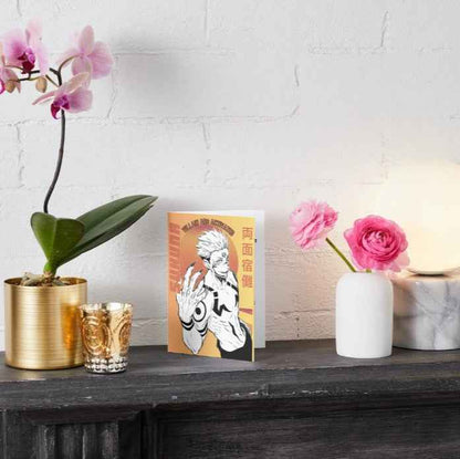 Jujutsu Kaisen Sukuna Ryomen Humor Card - "Villain Mode Activated"