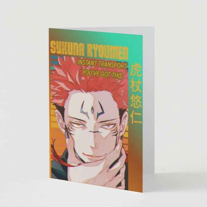 Jujutsu Kaisen Sukuna Ryomen Support Card - "Instant Transport: You've Got This"