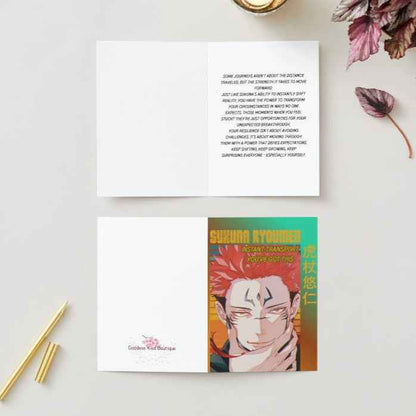 Jujutsu Kaisen Sukuna Ryomen Support Card - "Instant Transport: You've Got This"