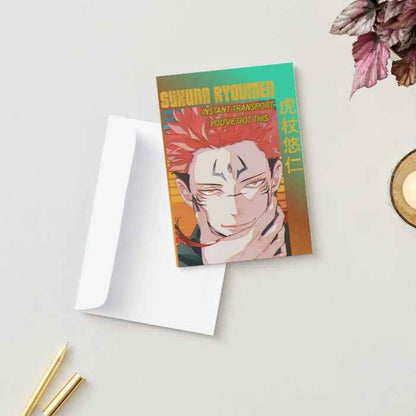 Jujutsu Kaisen Sukuna Ryomen Support Card - "Instant Transport: You've Got This"