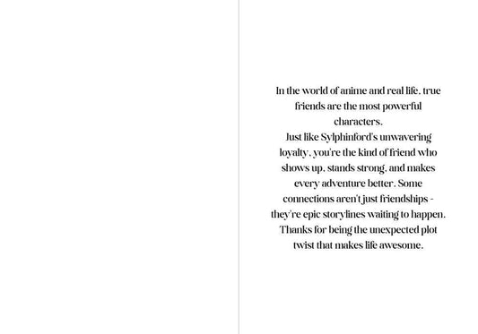 Himouto! Umaru-chan Sylphinford Tachibana Friendship Card - "Friends Like You Are Rare"