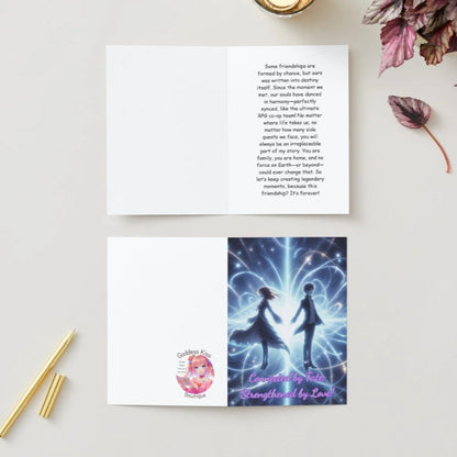 Synced Soul | Linked Lives - Anime Friendship Card - Goddess Kiss Boutique