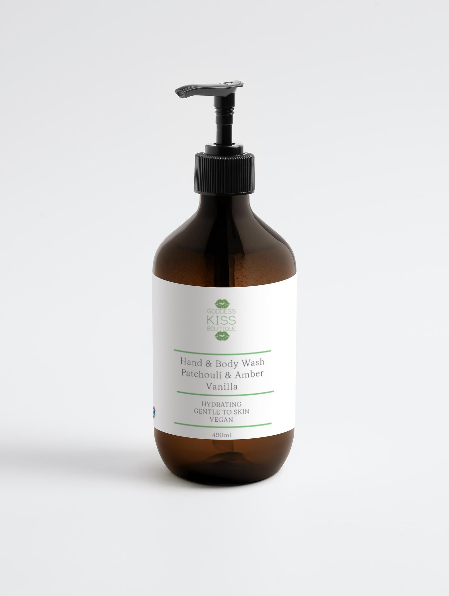 Hand & Body Wash with Patchouli & Amber Vanilla, Hydrating Formula