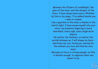 Anime Anniversary Card - Your Guardian Love Design - Protective Angel Romance Card