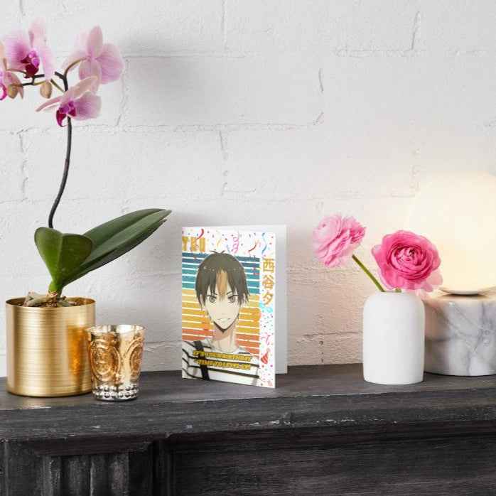 Haikyuu!! Yuu Nishinoya Birthday Card - "Time to Level Up!"