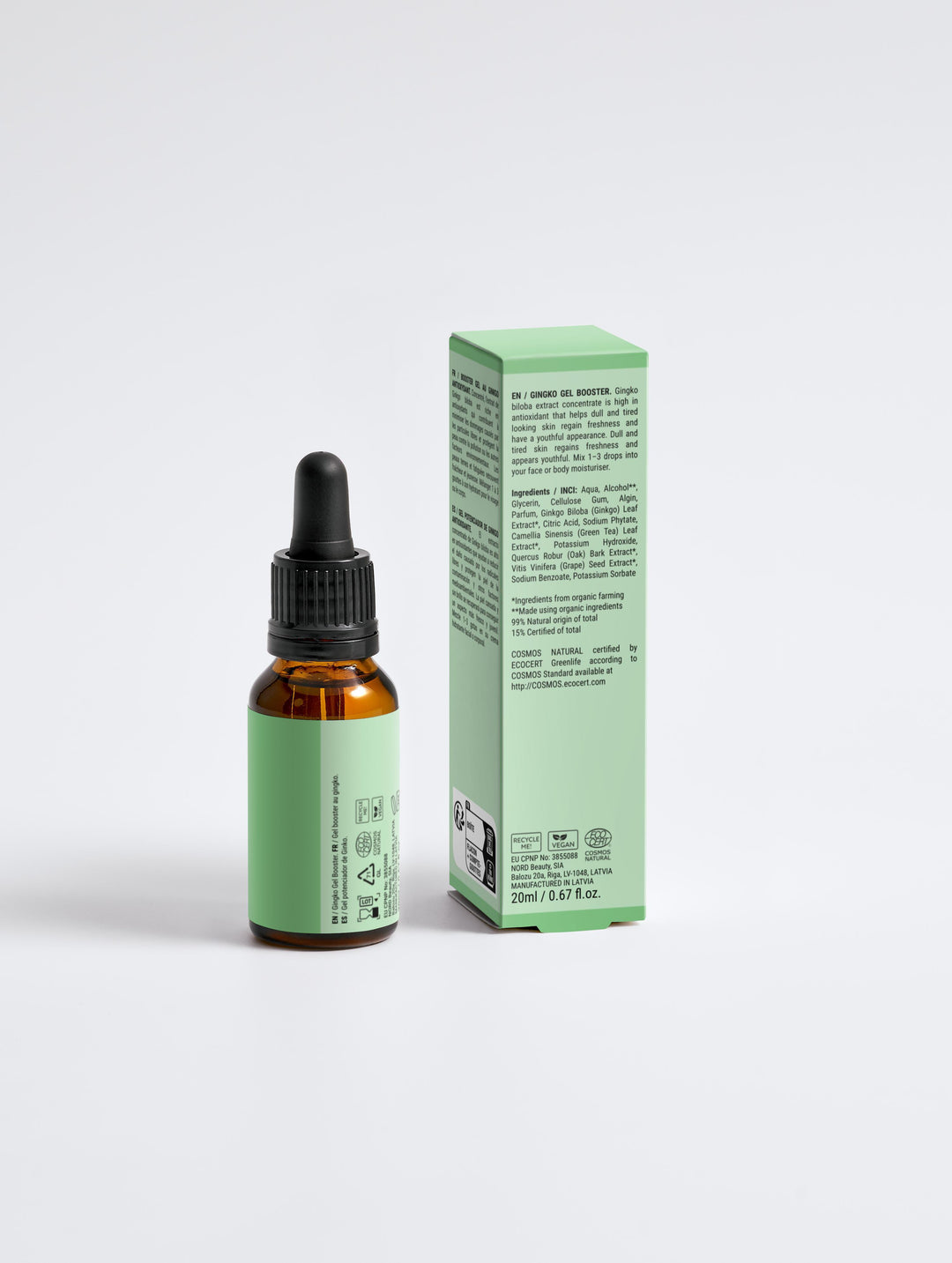 Antioxidant Ginkgo Gel Booster for Youthful Skin Revival