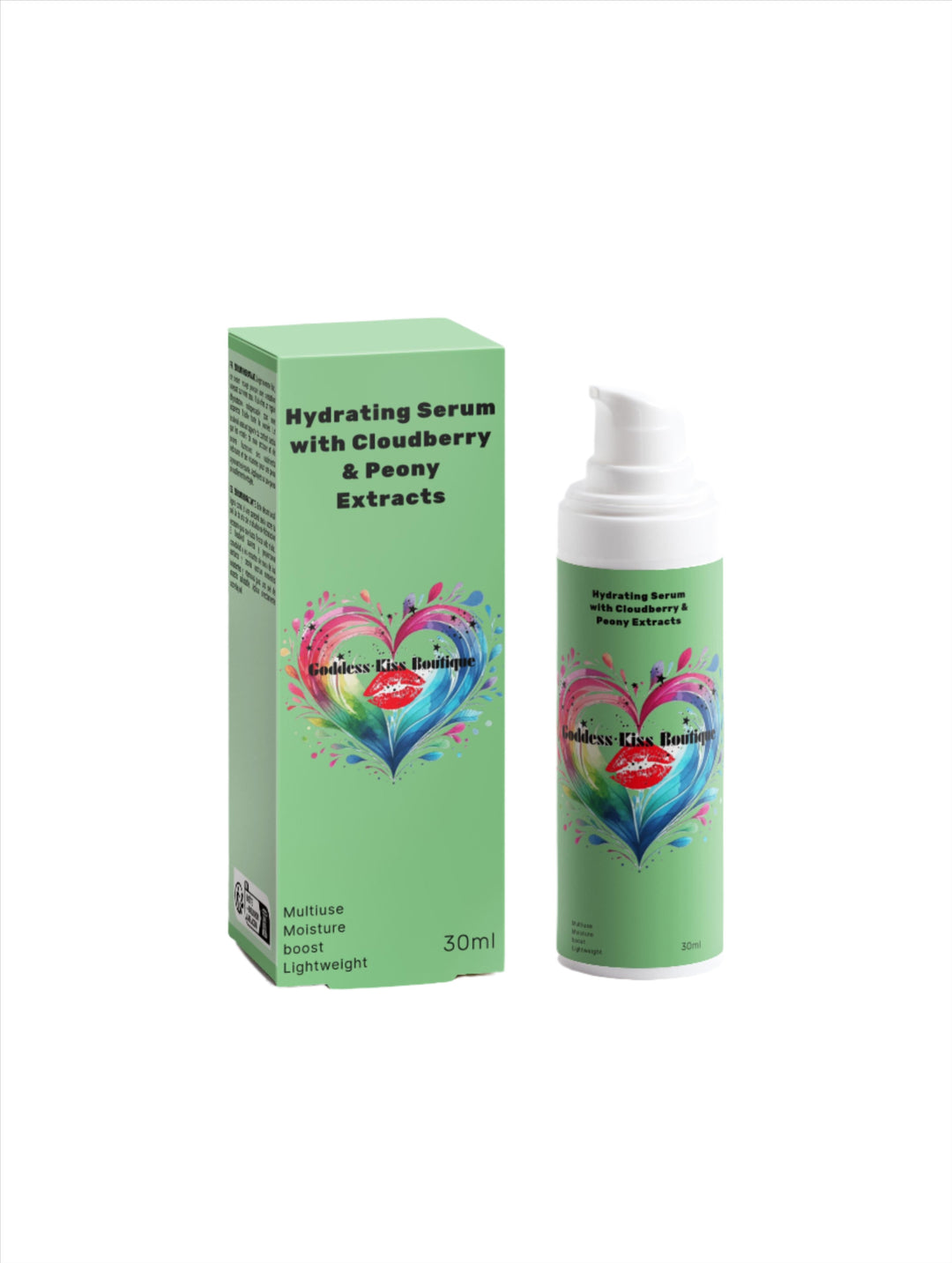 Hydrating Serum with Cloudberry & Peony Extracts - Moisture Boost Formula