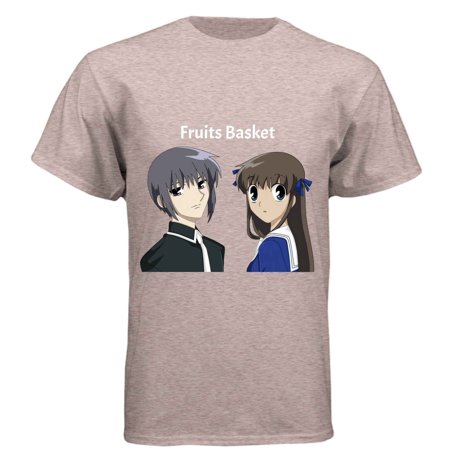 Fruits Basket Anime T-Shirt - Yuki & Tohru Character Design | Premium Triblend Tee