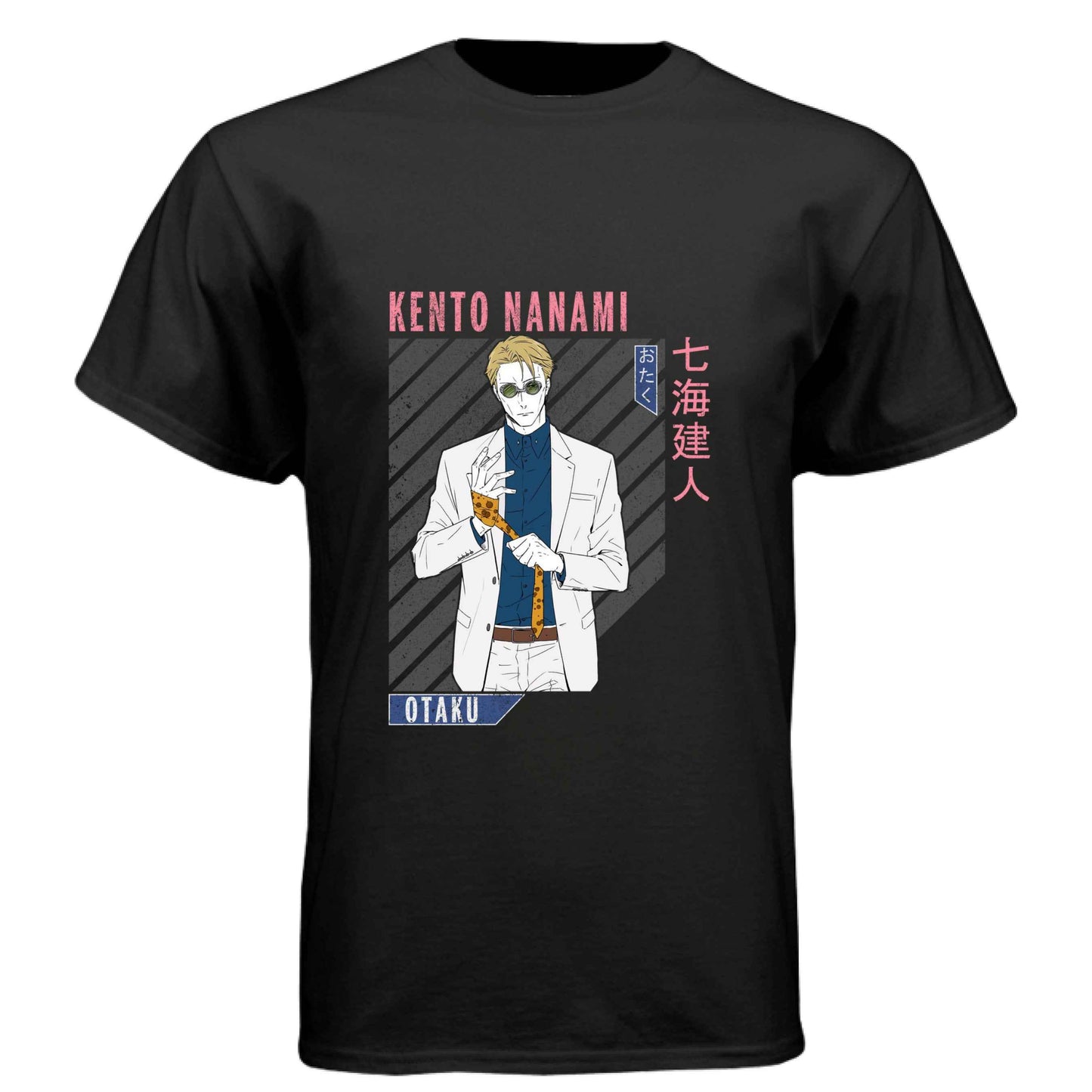 Jujutsu Kaisen Kento Nanami T-Shirt - Retro Anime Portrait Design | Premium Unisex Triblend Tee