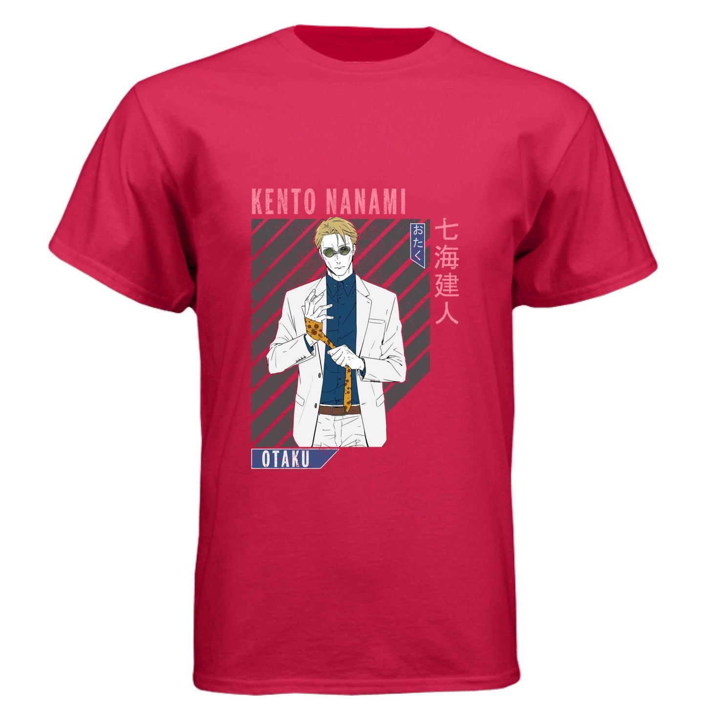 Jujutsu Kaisen Kento Nanami T-Shirt - Retro Anime Portrait Design | Premium Unisex Triblend Tee