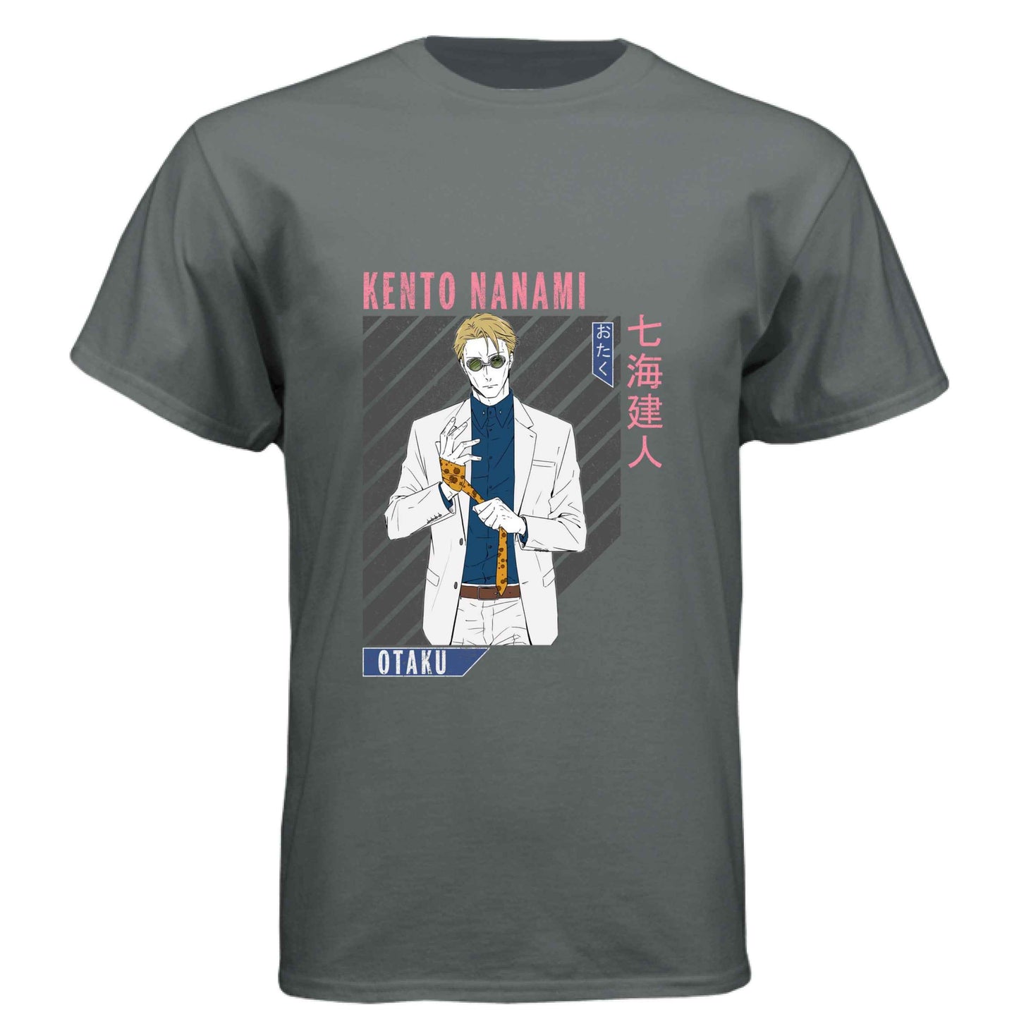Jujutsu Kaisen Kento Nanami T-Shirt - Retro Anime Portrait Design | Premium Unisex Triblend Tee