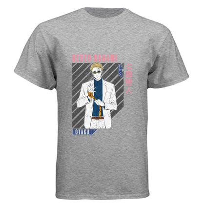 Jujutsu Kaisen Kento Nanami T-Shirt - Retro Anime Portrait Design | Premium Unisex Triblend Tee