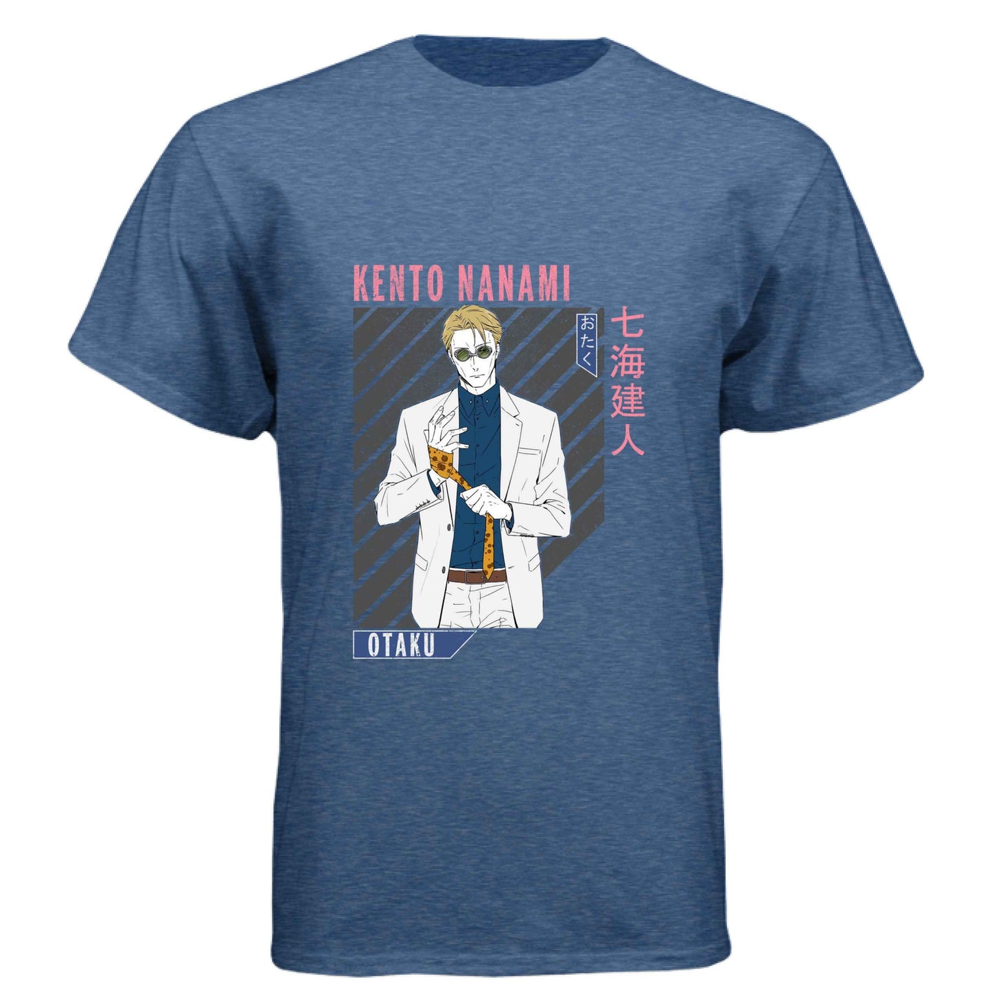 Jujutsu Kaisen Kento Nanami T-Shirt - Retro Anime Portrait Design | Premium Unisex Triblend Tee