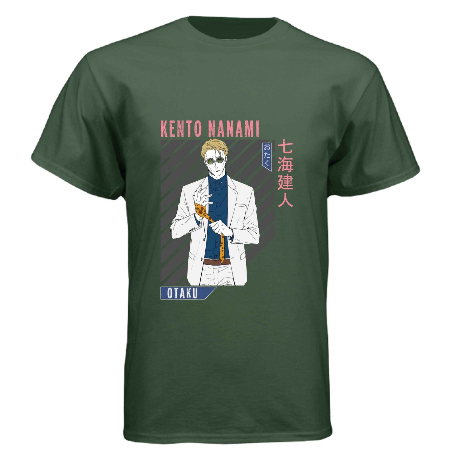 Jujutsu Kaisen Kento Nanami T-Shirt - Retro Anime Portrait Design | Premium Unisex Triblend Tee