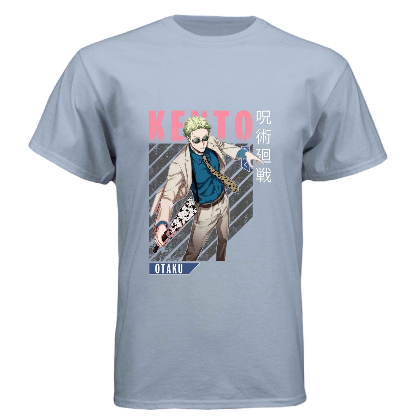 Jujutsu Kaisen Kento Nanami T-Shirt - Pink Dynamic Action Design | Premium Unisex Triblend Tee