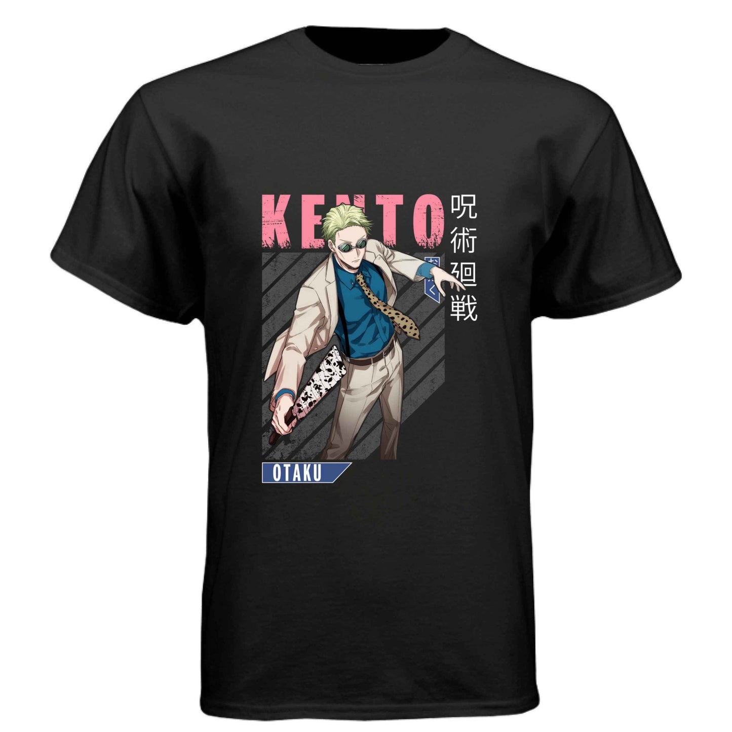 Jujutsu Kaisen Kento Nanami T-Shirt - Pink Dynamic Action Design | Premium Unisex Triblend Tee