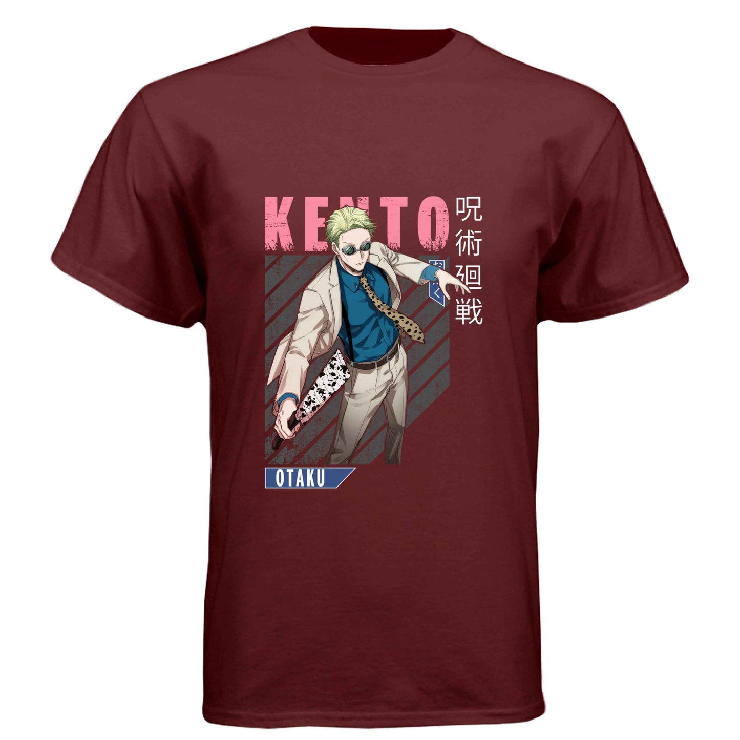 Jujutsu Kaisen Kento Nanami T-Shirt - Pink Dynamic Action Design | Premium Unisex Triblend Tee