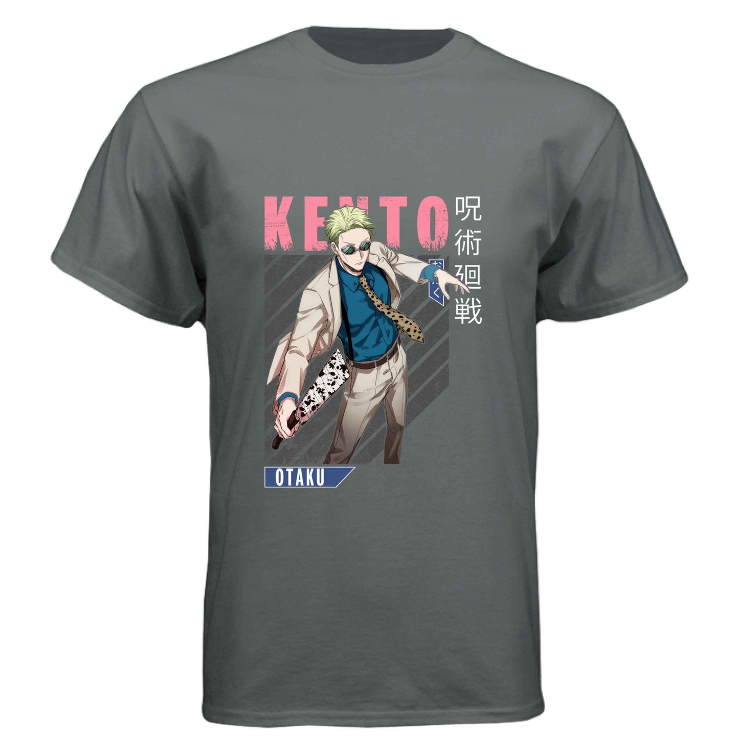 Jujutsu Kaisen Kento Nanami T-Shirt - Pink Dynamic Action Design | Premium Unisex Triblend Tee