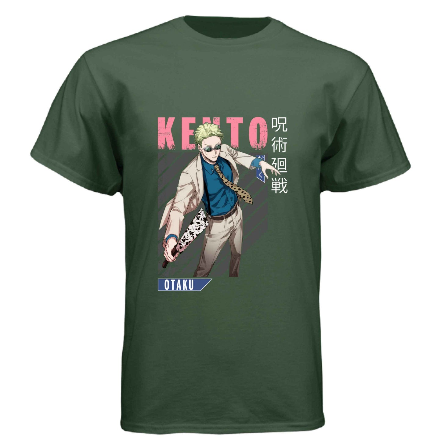 Jujutsu Kaisen Kento Nanami T-Shirt - Pink Dynamic Action Design | Premium Unisex Triblend Tee