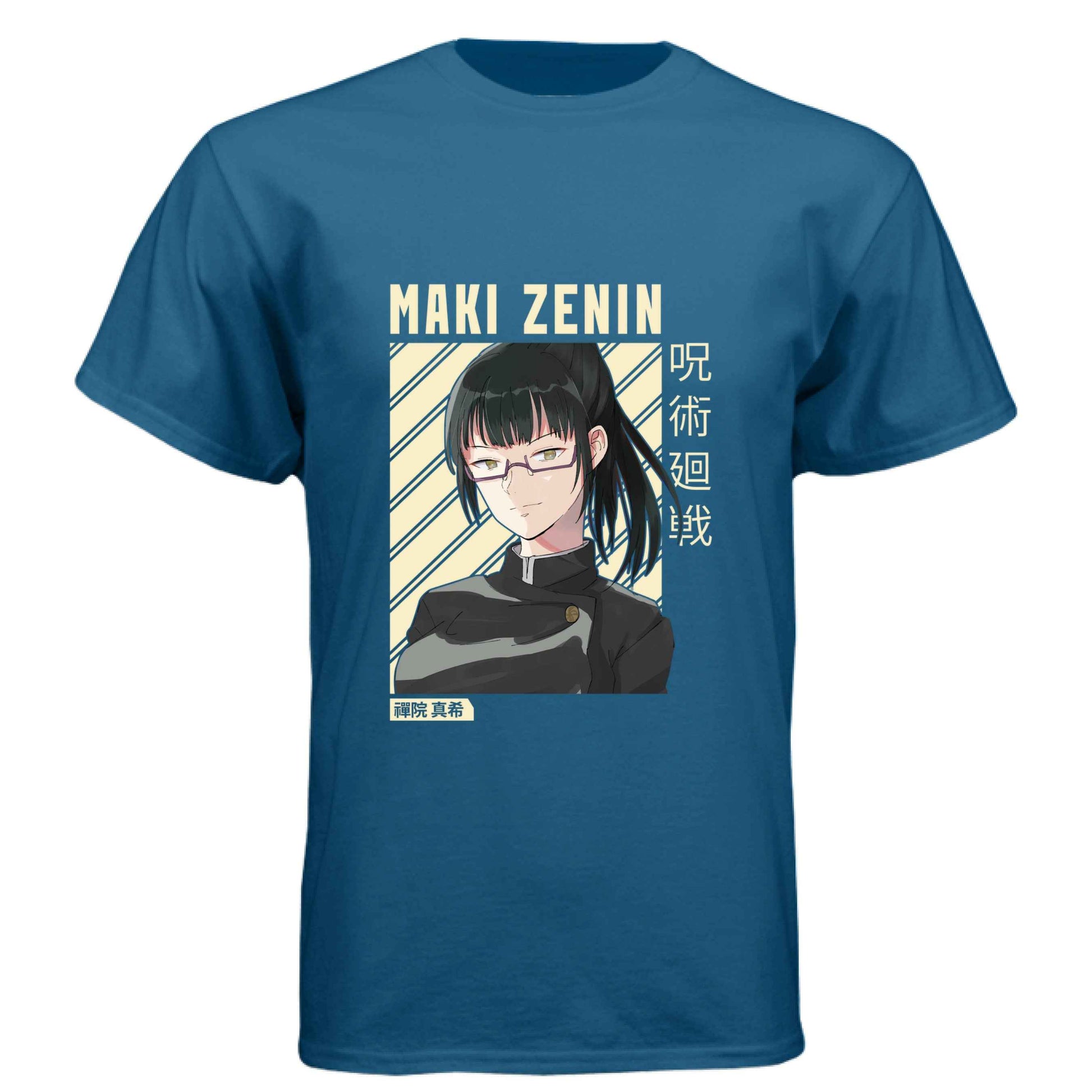 Jujutsu Kaisen Maki Zenin T-Shirt - Beige Portrait Design | Premium Unisex Triblend Tee