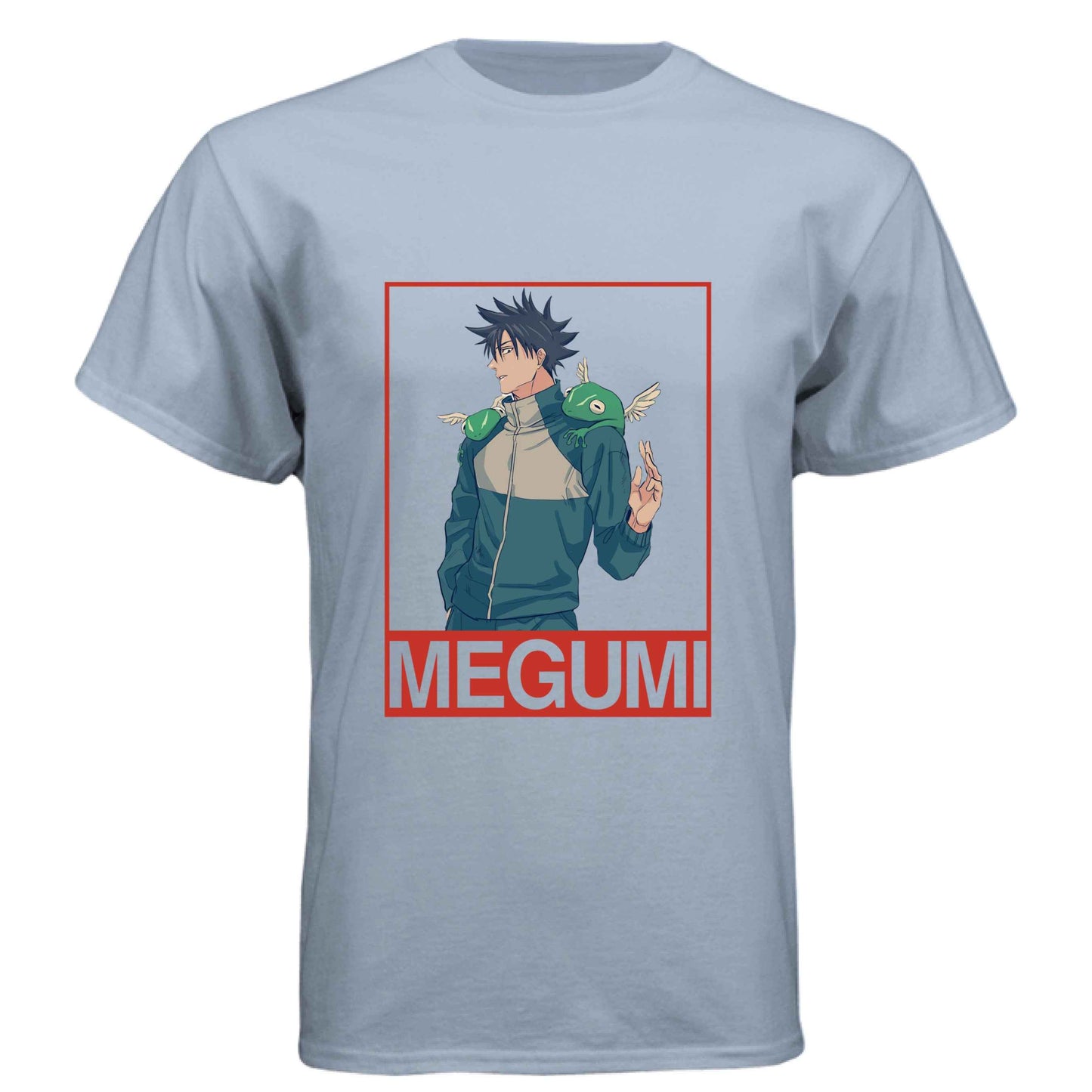 Jujutsu Kaisen Megumi Fushiguro T-Shirt - Divine Dogs Summoning Portrait Design | Premium Unisex Triblend Tee