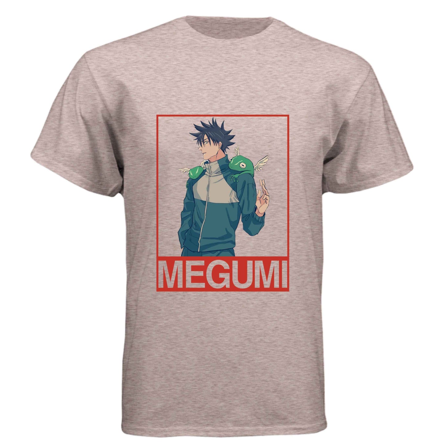 Jujutsu Kaisen Megumi Fushiguro T-Shirt - Divine Dogs Summoning Portrait Design | Premium Unisex Triblend Tee