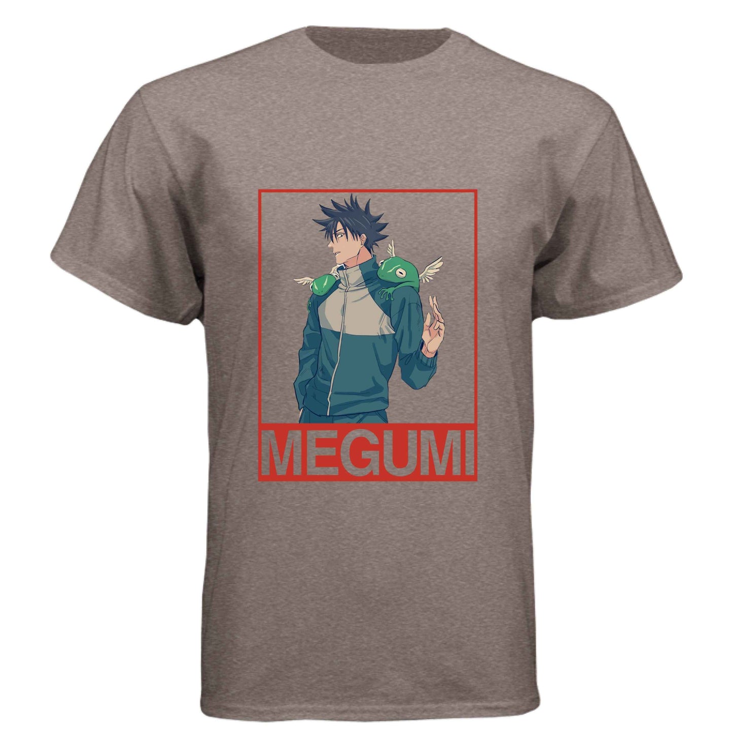 Jujutsu Kaisen Megumi Fushiguro T-Shirt - Divine Dogs Summoning Portrait Design | Premium Unisex Triblend Tee