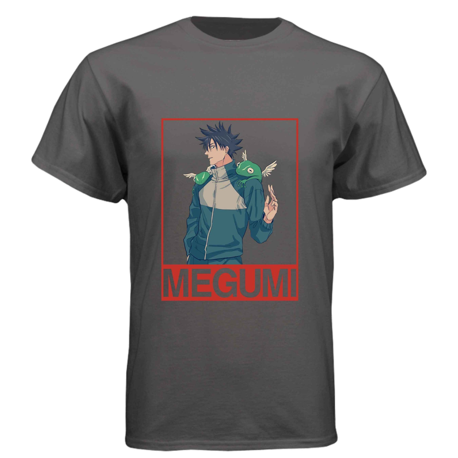 Jujutsu Kaisen Megumi Fushiguro T-Shirt - Divine Dogs Summoning Portrait Design | Premium Unisex Triblend Tee