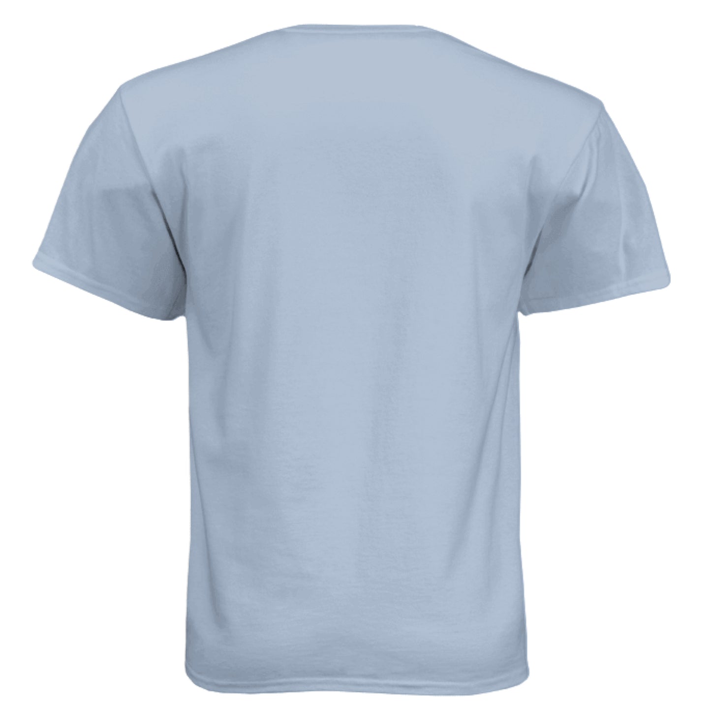 Vintage Stonewash Denim - BACK Jujutsu Kaisen Megumi Fushiguro and Sukuna anime t-shirt featuring rainbow gradient split possession portrait design on unisex triblend fabric
