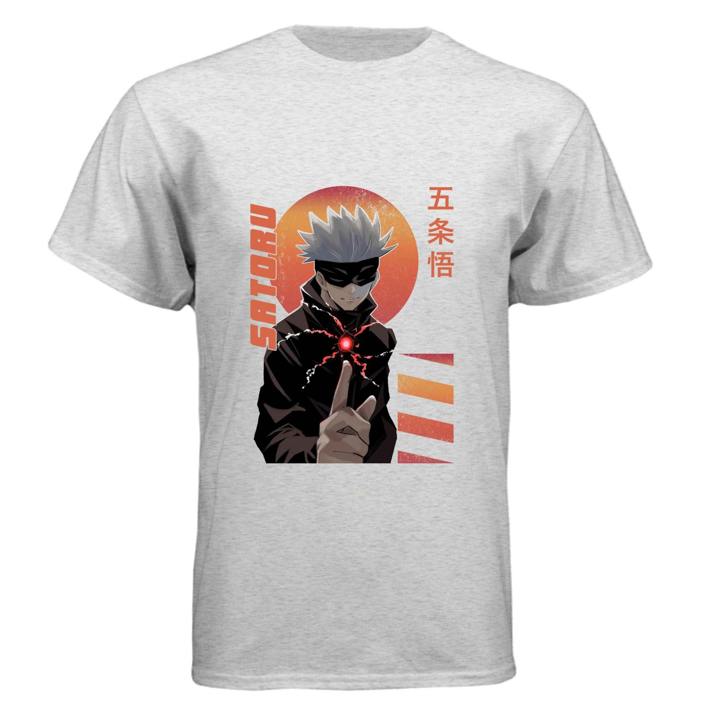 Jujutsu Kaisen Satoru Gojo T-Shirt - Infinity Technique Sunset Portrait Design | Premium Unisex Triblend Tee