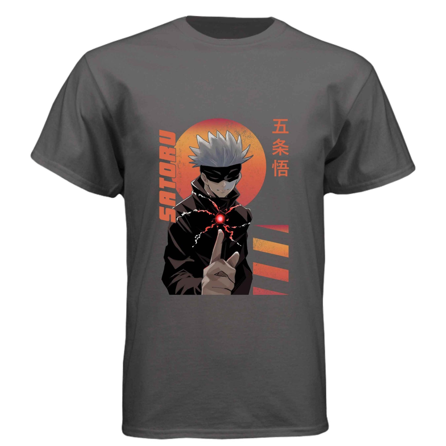 Jujutsu Kaisen Satoru Gojo T-Shirt - Infinity Technique Sunset Portrait Design | Premium Unisex Triblend Tee