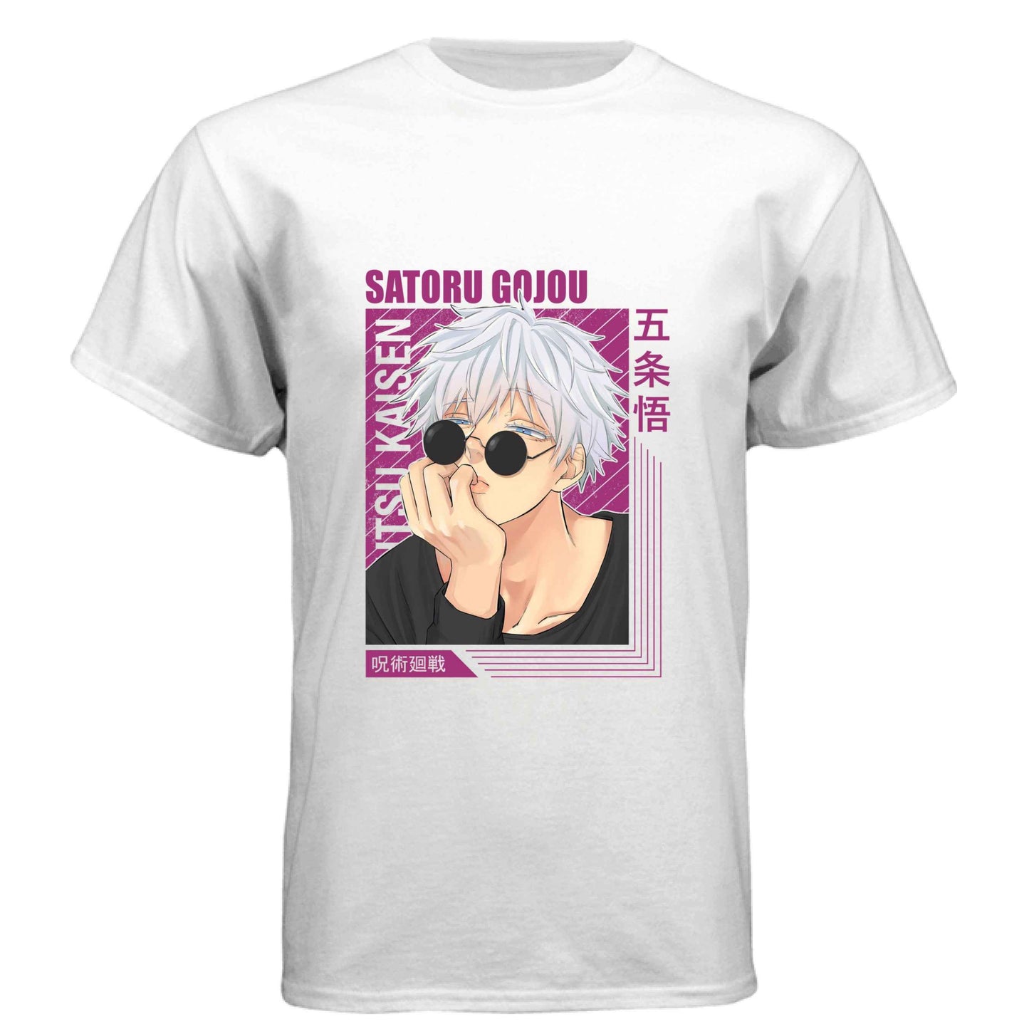Jujutsu Kaisen Satoru Gojo T-Shirt - Casual Sunglasses Playful Pose Design | Premium Unisex Triblend Tee