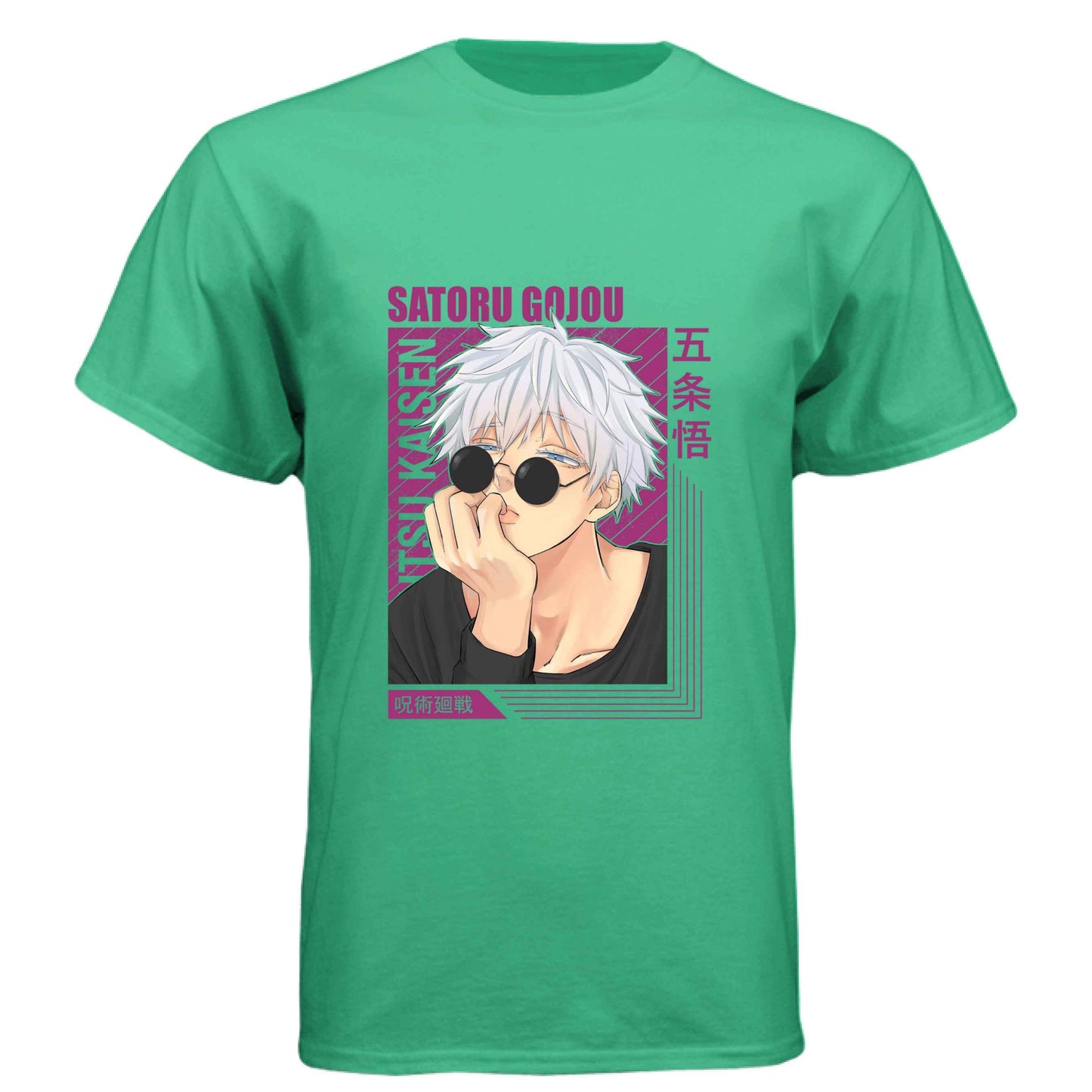 Jujutsu Kaisen Satoru Gojo T-Shirt - Casual Sunglasses Playful Pose Design | Premium Unisex Triblend Tee