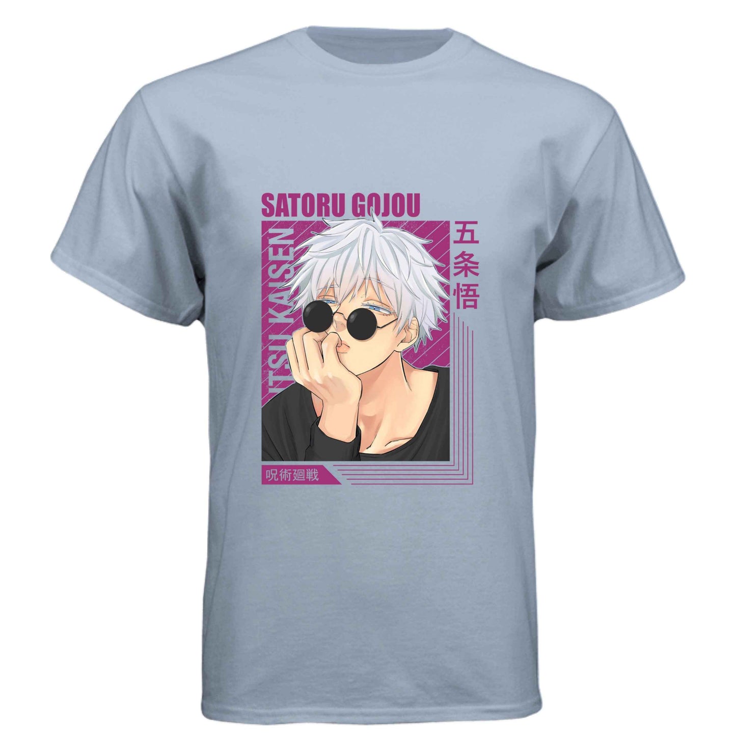 Jujutsu Kaisen Satoru Gojo T-Shirt - Casual Sunglasses Playful Pose Design | Premium Unisex Triblend Tee