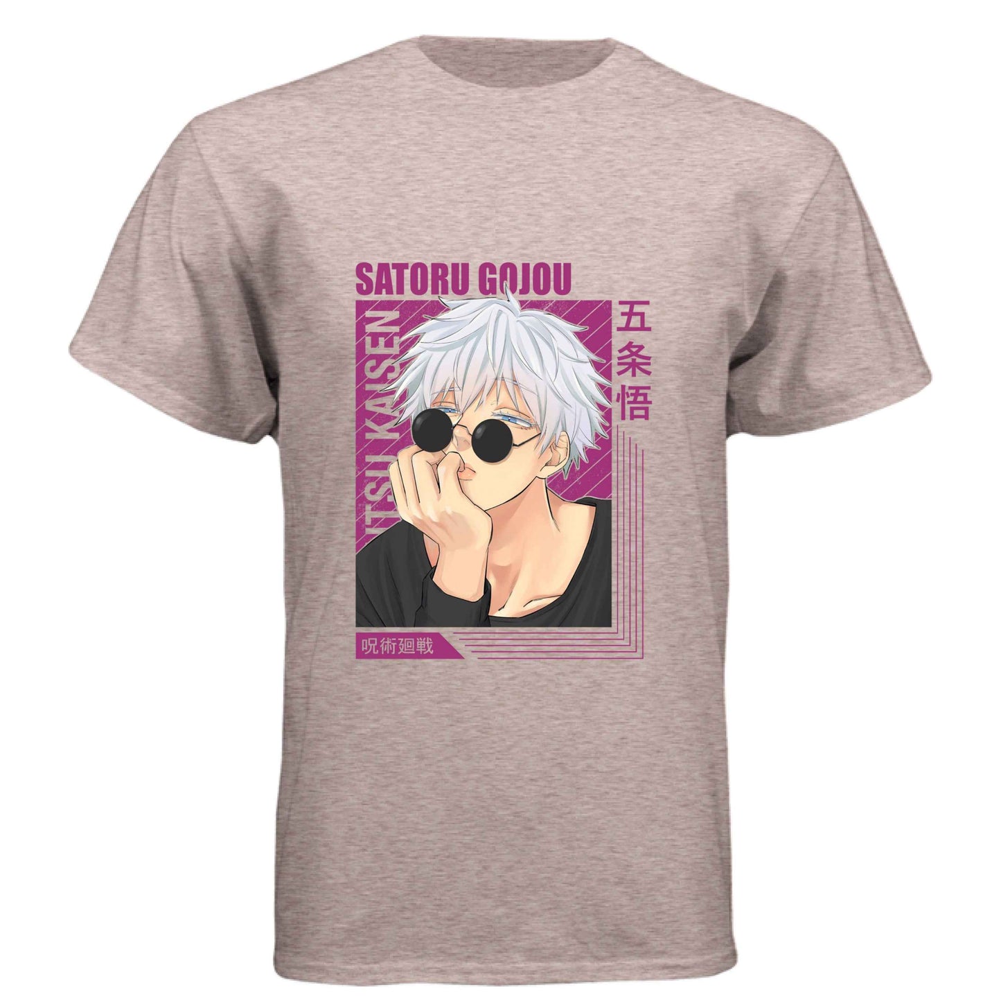 Jujutsu Kaisen Satoru Gojo T-Shirt - Casual Sunglasses Playful Pose Design | Premium Unisex Triblend Tee