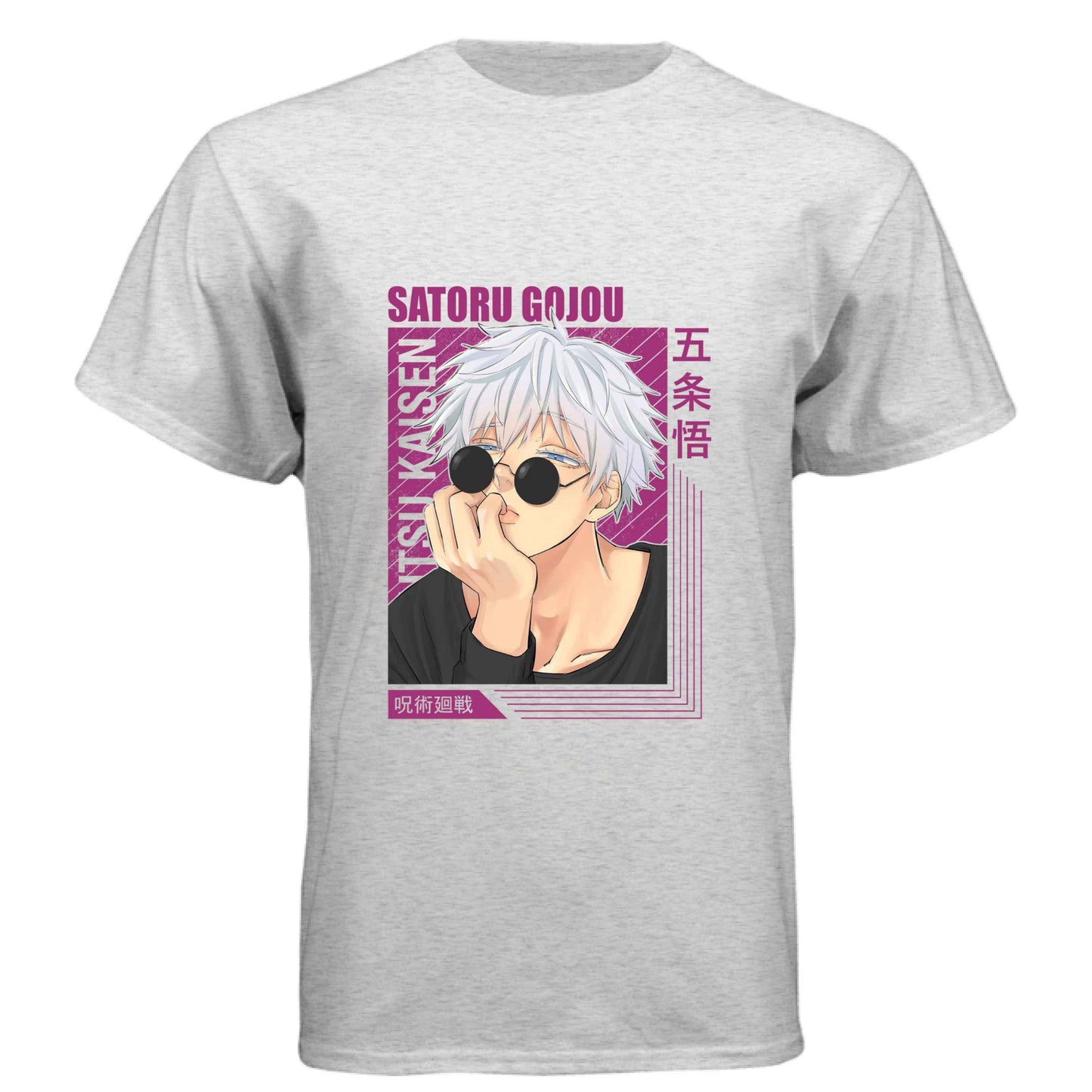 Jujutsu Kaisen Satoru Gojo T-Shirt - Casual Sunglasses Playful Pose Design | Premium Unisex Triblend Tee