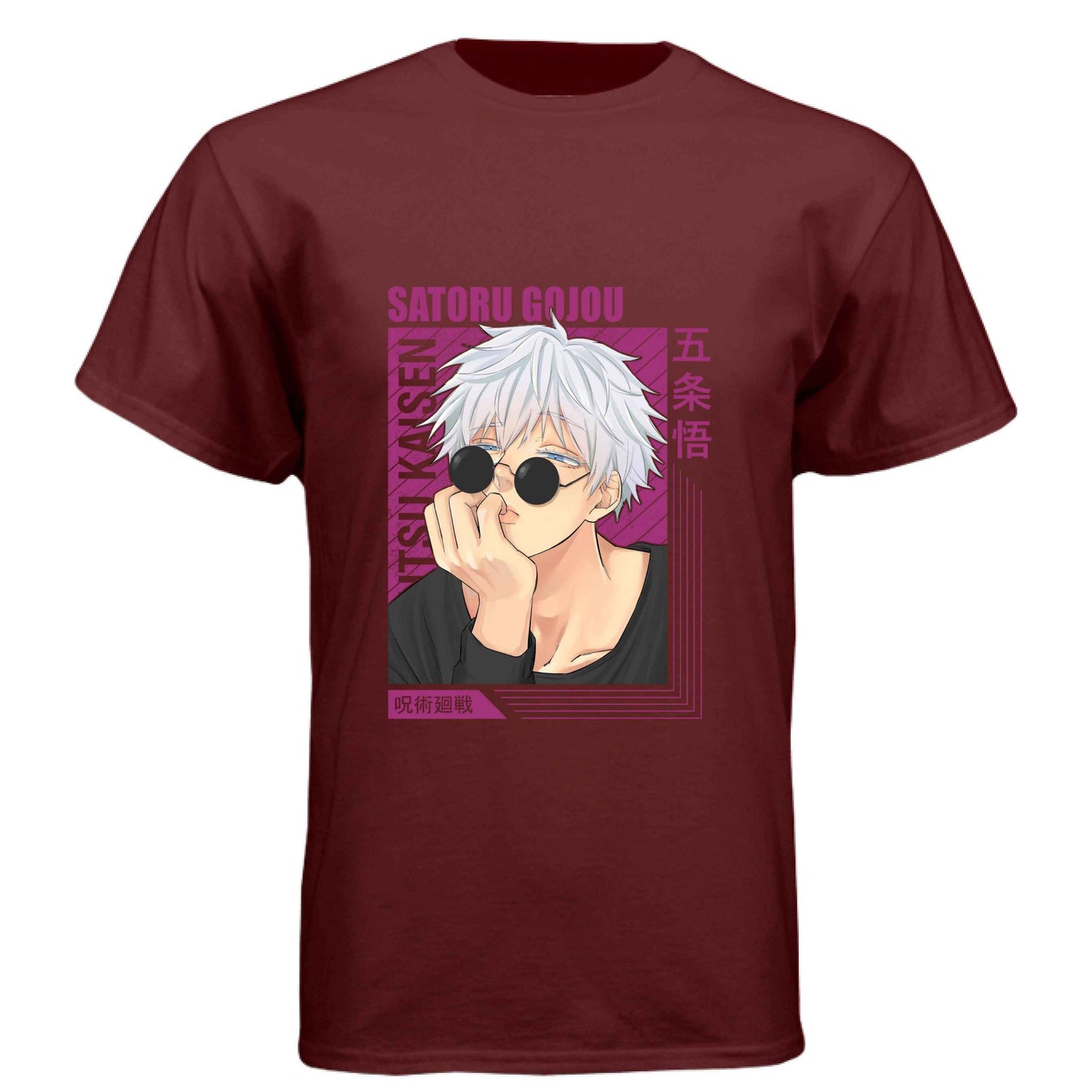Jujutsu Kaisen Satoru Gojo T-Shirt - Casual Sunglasses Playful Pose Design | Premium Unisex Triblend Tee
