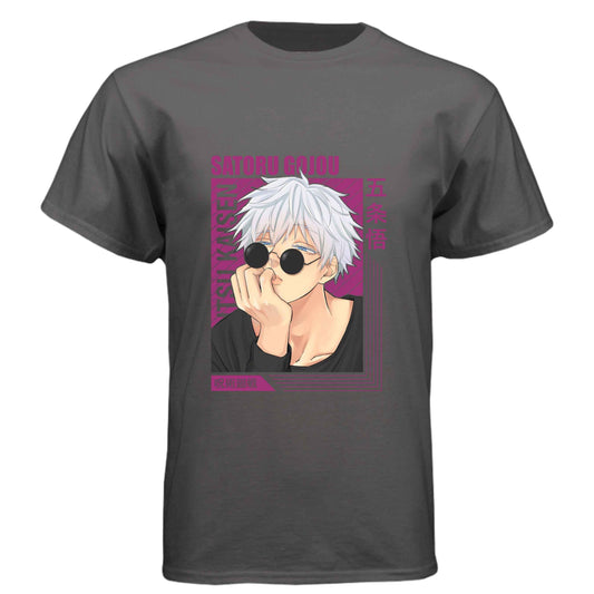 Jujutsu Kaisen Satoru Gojo T-Shirt - Casual Sunglasses Playful Pose Design | Premium Unisex Triblend Tee
