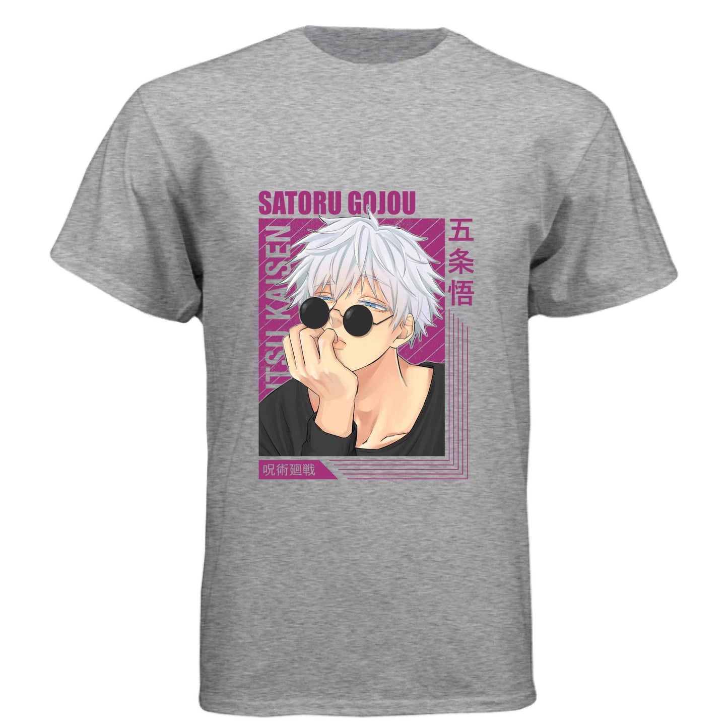 Jujutsu Kaisen Satoru Gojo T-Shirt - Casual Sunglasses Playful Pose Design | Premium Unisex Triblend Tee