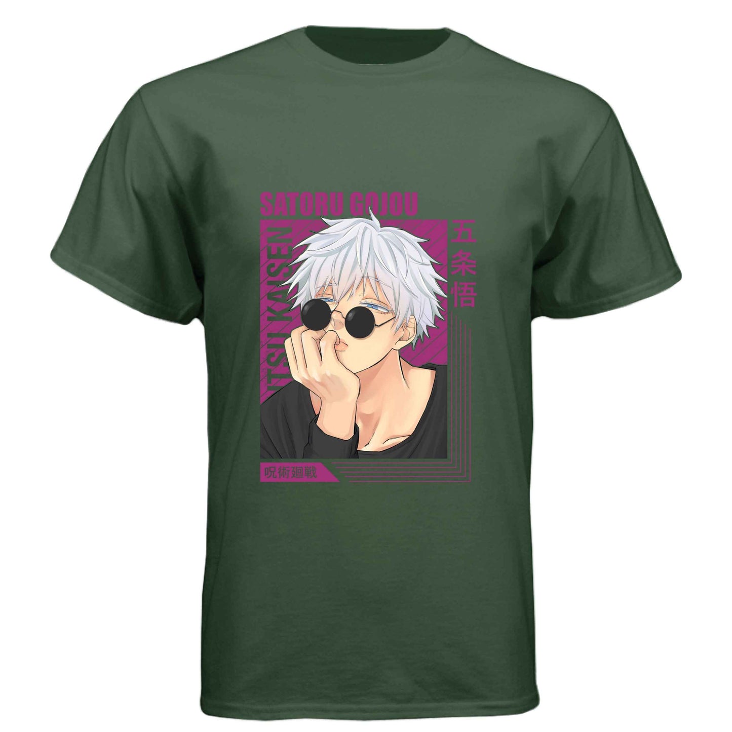 Jujutsu Kaisen Satoru Gojo T-Shirt - Casual Sunglasses Playful Pose Design | Premium Unisex Triblend Tee