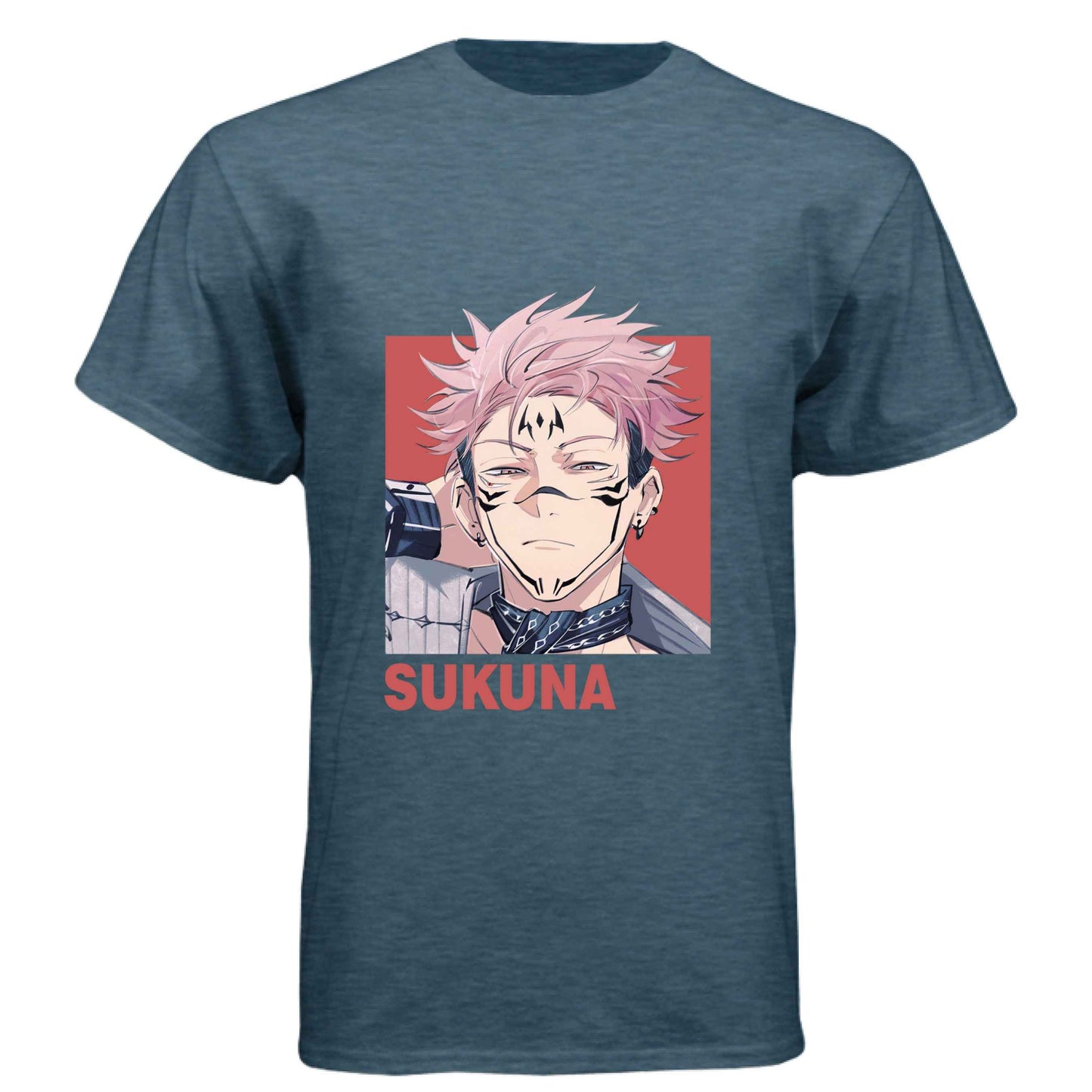 Jujutsu Kaisen Sukuna T-Shirt - Vessel Form Portrait Design | Premium Unisex Triblend Tee