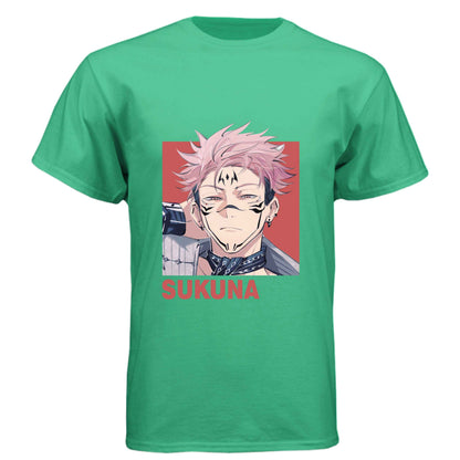 Jujutsu Kaisen Sukuna T-Shirt - Vessel Form Portrait Design | Premium Unisex Triblend Tee