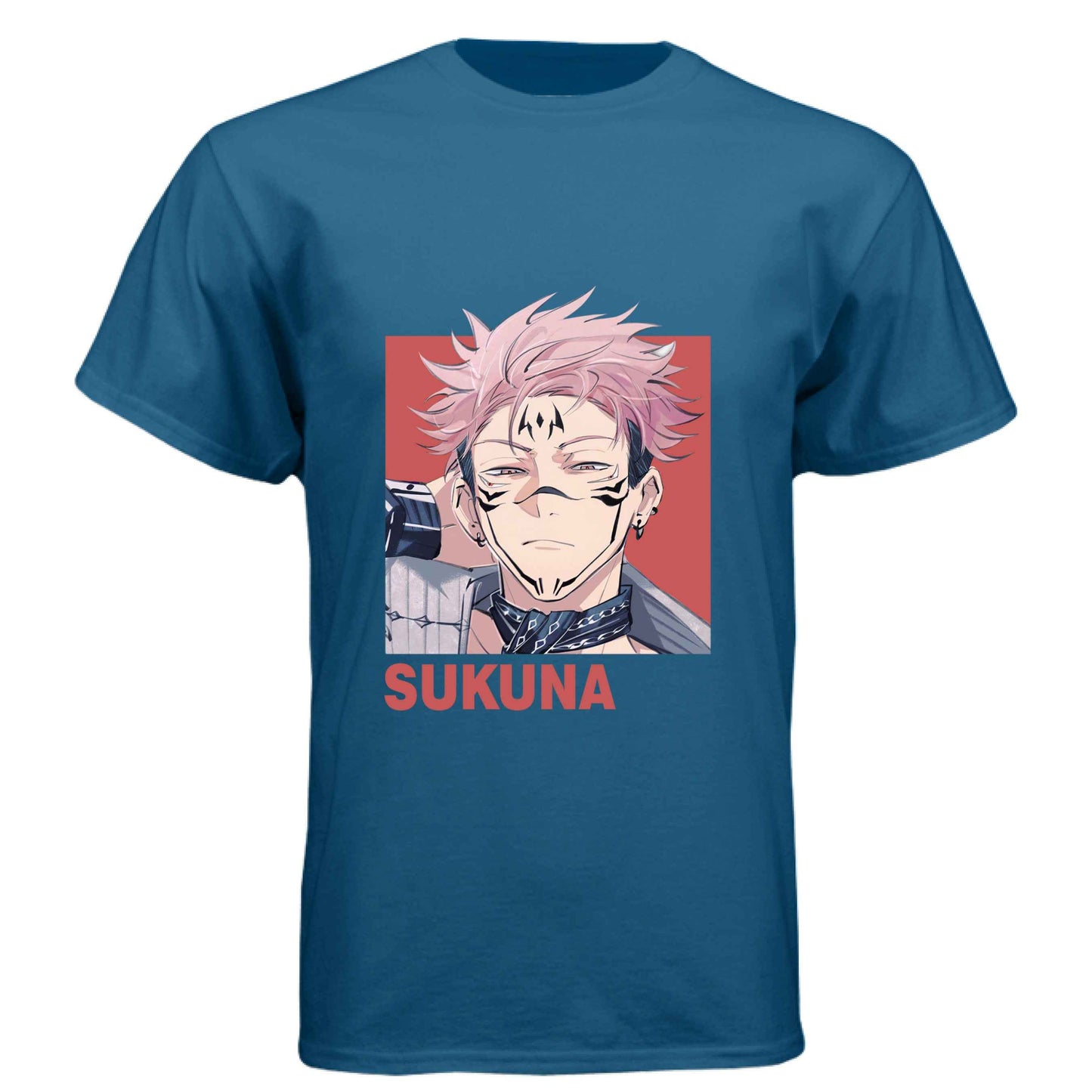 Jujutsu Kaisen Sukuna T-Shirt - Vessel Form Portrait Design | Premium Unisex Triblend Tee