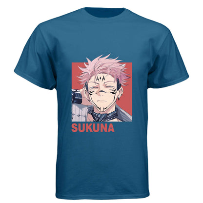 Jujutsu Kaisen Sukuna T-Shirt - Vessel Form Portrait Design | Premium Unisex Triblend Tee