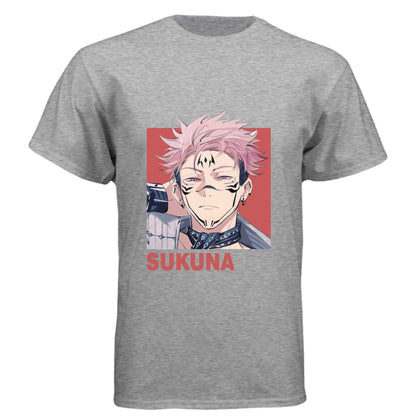 Jujutsu Kaisen Sukuna T-Shirt - Vessel Form Portrait Design | Premium Unisex Triblend Tee