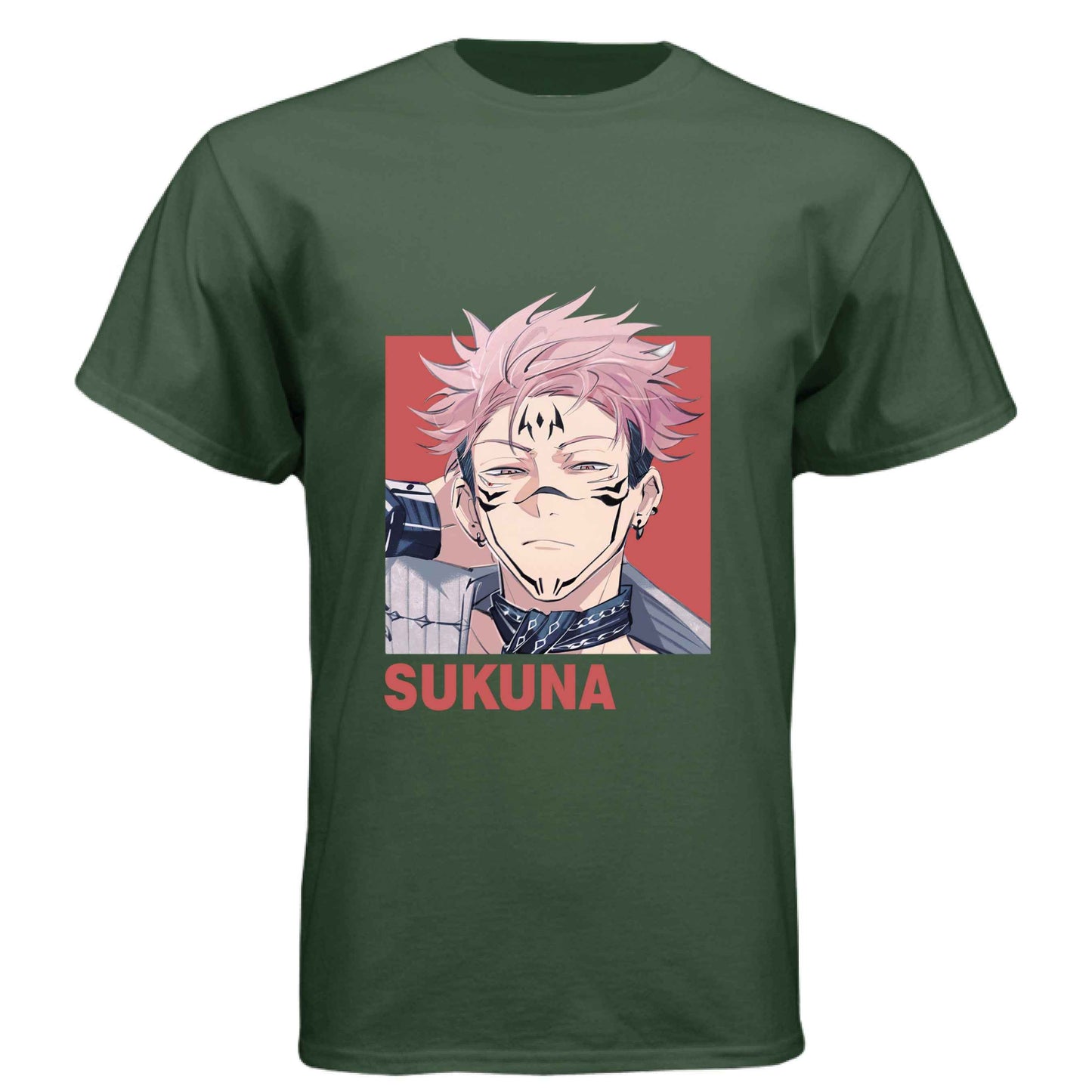 Jujutsu Kaisen Sukuna T-Shirt - Vessel Form Portrait Design | Premium Unisex Triblend Tee