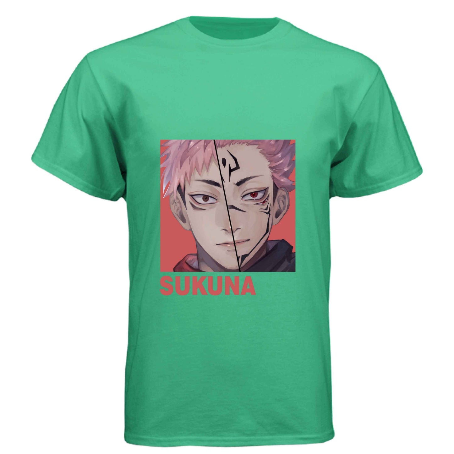 Jujutsu Kaisen Sukuna T-Shirt - Split Vessel & True Form Portrait Design | Premium Unisex Triblend Tee
