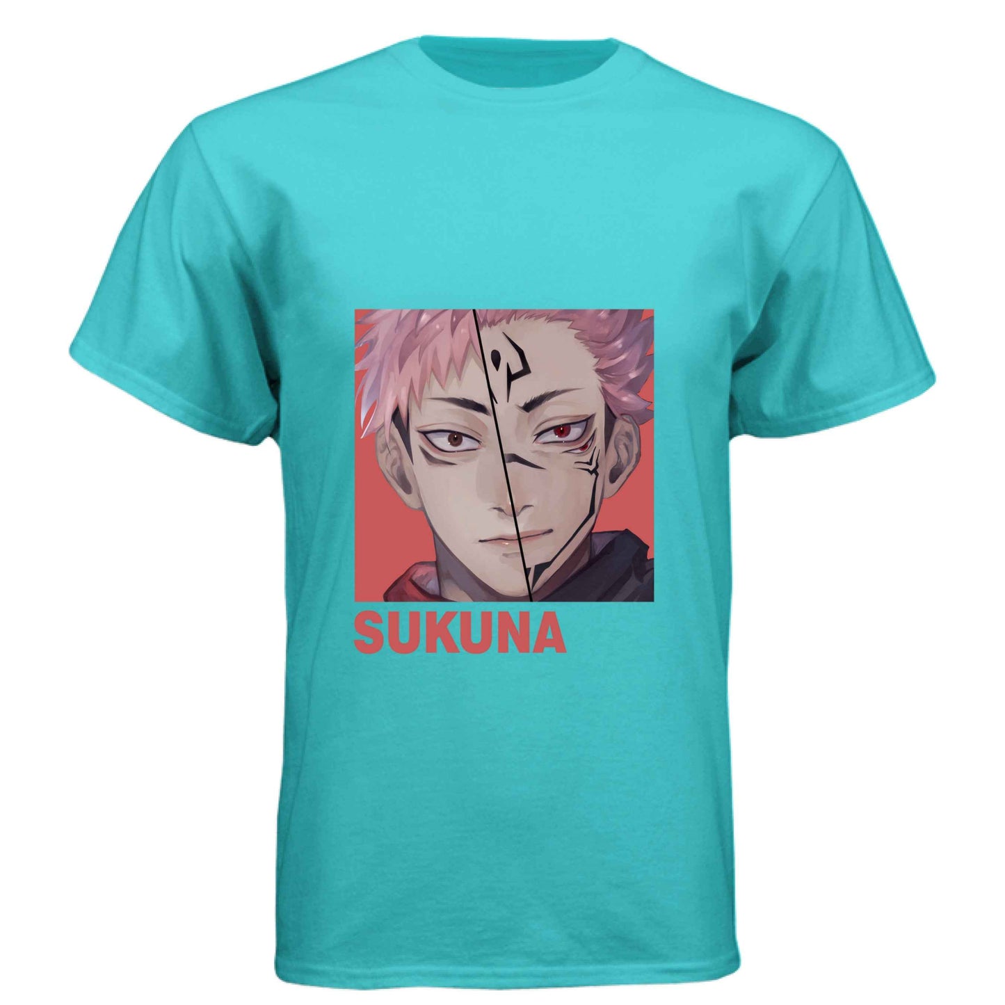 Jujutsu Kaisen Sukuna T-Shirt - Split Vessel & True Form Portrait Design | Premium Unisex Triblend Tee