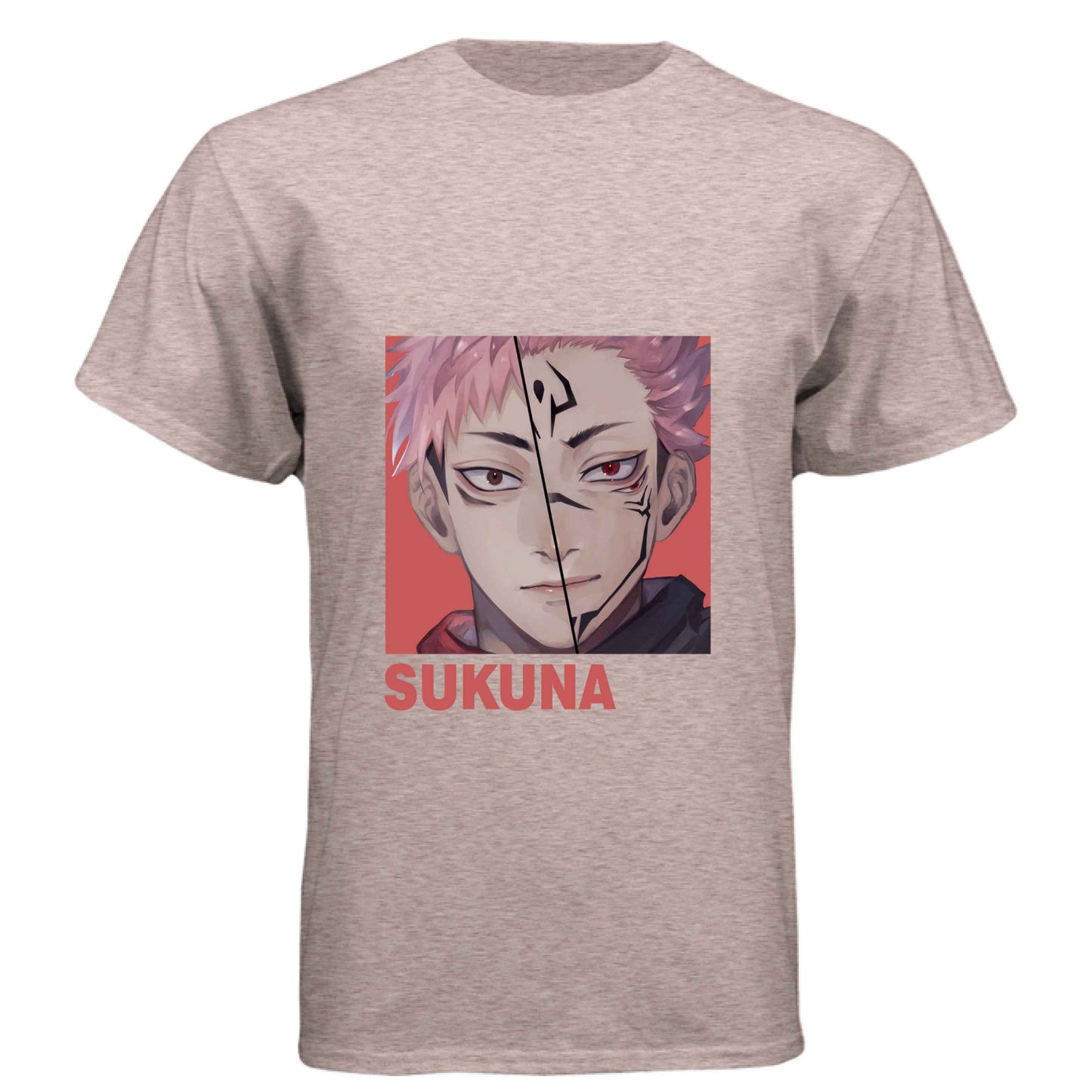 Jujutsu Kaisen Sukuna T-Shirt - Split Vessel & True Form Portrait Design | Premium Unisex Triblend Tee