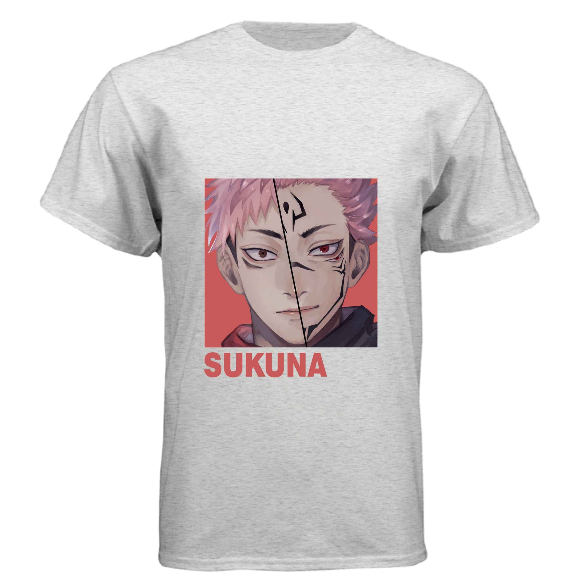 Jujutsu Kaisen Sukuna T-Shirt - Split Vessel & True Form Portrait Design | Premium Unisex Triblend Tee